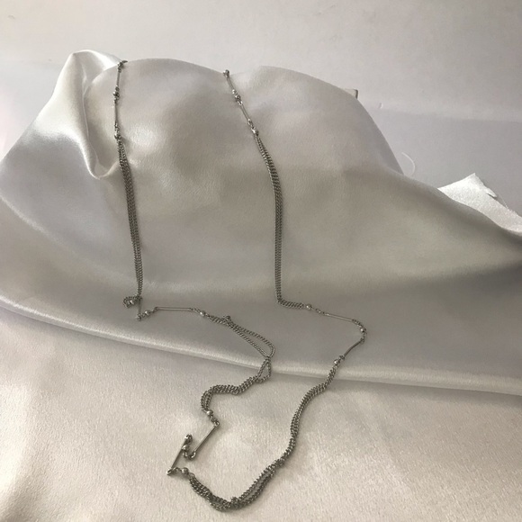 Chain necklace Silver tone long chain - Picture 3 of 4